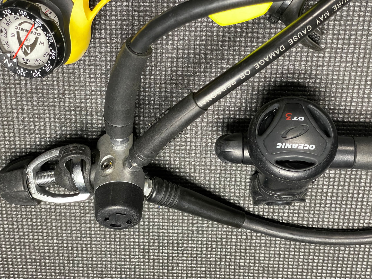 Oceanic GT3 Scuba Regulator setup