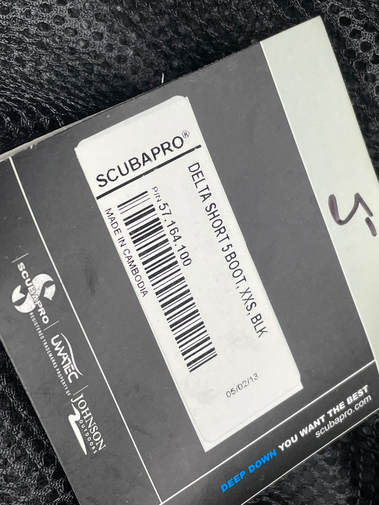 Scubapro Delta Short 5mm Boot- XXS