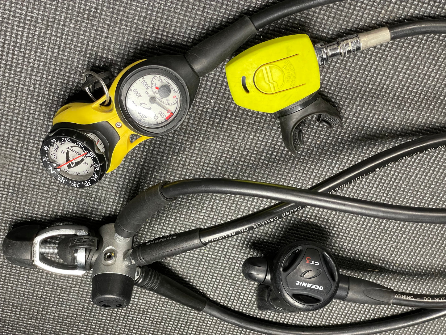 Oceanic GT3 Scuba Regulator setup